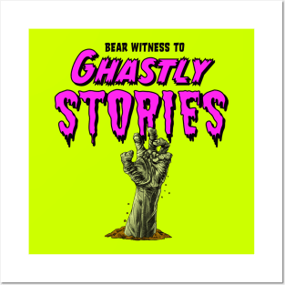 Ghastly Stories Zombie Graveyard Hand Posters and Art